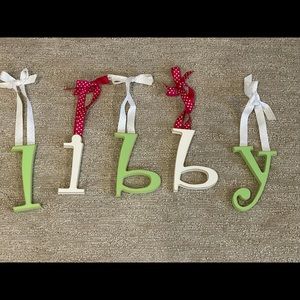 Wall decor letters ~ Libby